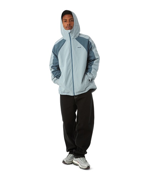 HUF グレー ジャケット Lサイズ HUF（ハフ）の「HUF SET SHELL JACKET / HUF シェルジャケット