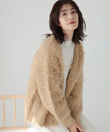 シャギーカーディガン ファーカーディガン