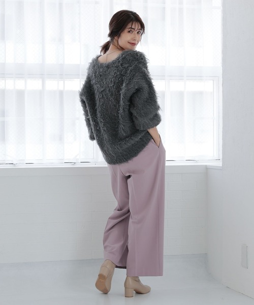 Elura（エルーラ）の「シャギーカーディガン ファーカーディガン（カーディガン/ボレロ・レディース・ブラウン系その他2/チャコールグレー/アイボリー・FREE）」の17枚目の写真