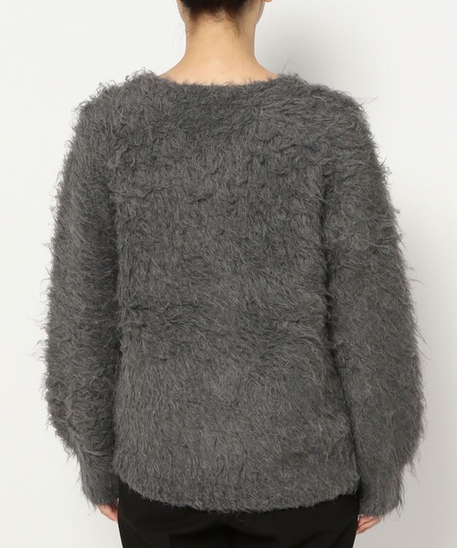 Elura（エルーラ）の「シャギーカーディガン ファーカーディガン（カーディガン/ボレロ・レディース・ブラウン系その他2/チャコールグレー/アイボリー・FREE）」の20枚目の写真