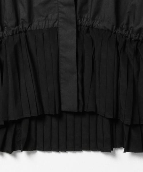 Ray BEAMS（レイビームス）の「Ray BEAMS / プリーツ 切替え シャツ（シャツ/ブラウス・レディース・オフホワイト/ブラック・ONE SIZE）」の4枚目の写真