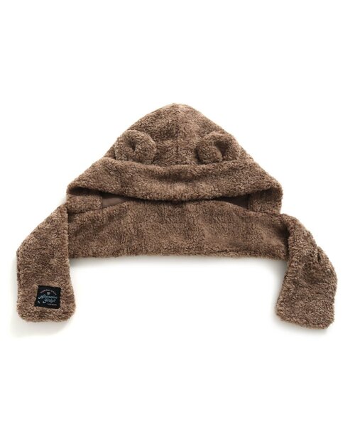 algy（アルジー）の「くまみみフード付きボアマフラー（マフラー・キッズ・オフホワイト/ブラウン・FREE）」の8枚目の写真