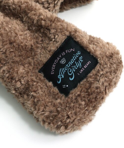 algy（アルジー）の「くまみみフード付きボアマフラー（マフラー・キッズ・オフホワイト/ブラウン・FREE）」の15枚目の写真