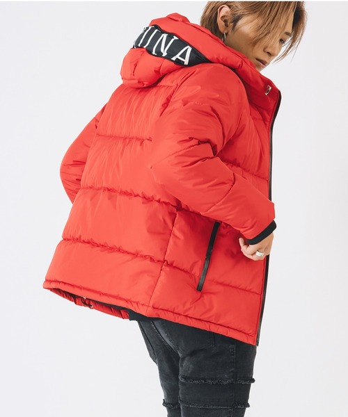 EVOLUTION（エボリューション）の「FELEX中綿　エコダウンブルゾン（ダウンジャケット/コート・メンズ・レッド/ブラック/オフホワイト・MEDIUM/X-LARGE/LARGE）」の3枚目の写真