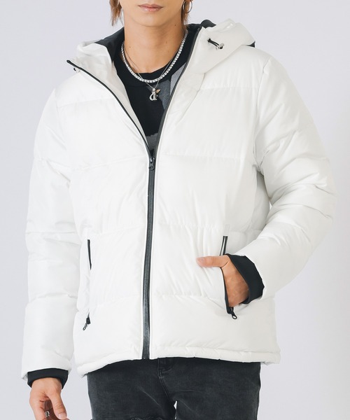 EVOLUTION（エボリューション）の「FELEX中綿　エコダウンブルゾン（ダウンジャケット/コート・メンズ・レッド/ブラック/オフホワイト・MEDIUM/X-LARGE/LARGE）」の7枚目の写真