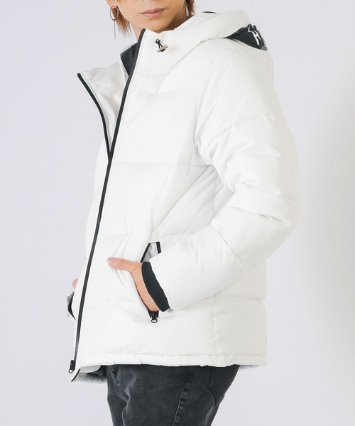 EVOLUTION（エボリューション）の「FELEX中綿　エコダウンブルゾン（ダウンジャケット/コート・メンズ・レッド/ブラック/オフホワイト・MEDIUM/X-LARGE/LARGE）」の8枚目の写真