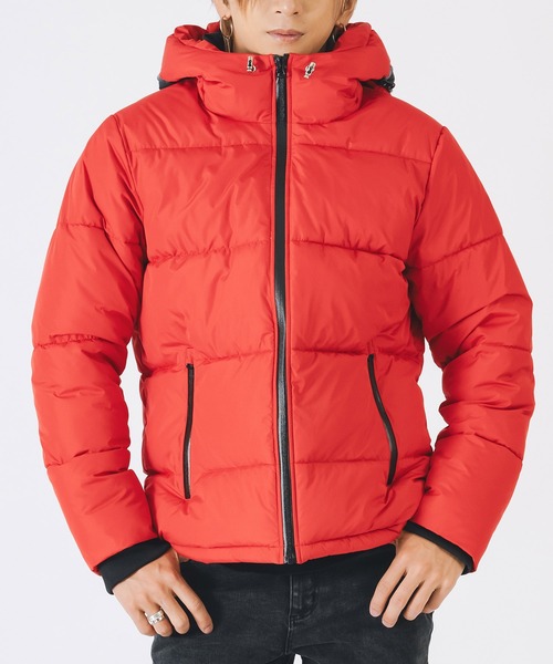 EVOLUTION（エボリューション）の「FELEX中綿　エコダウンブルゾン（ダウンジャケット/コート・メンズ・レッド/ブラック/オフホワイト・MEDIUM/X-LARGE/LARGE）」の9枚目の写真