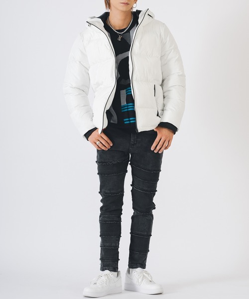 EVOLUTION（エボリューション）の「FELEX中綿　エコダウンブルゾン（ダウンジャケット/コート・メンズ・レッド/ブラック/オフホワイト・MEDIUM/X-LARGE/LARGE）」の20枚目の写真