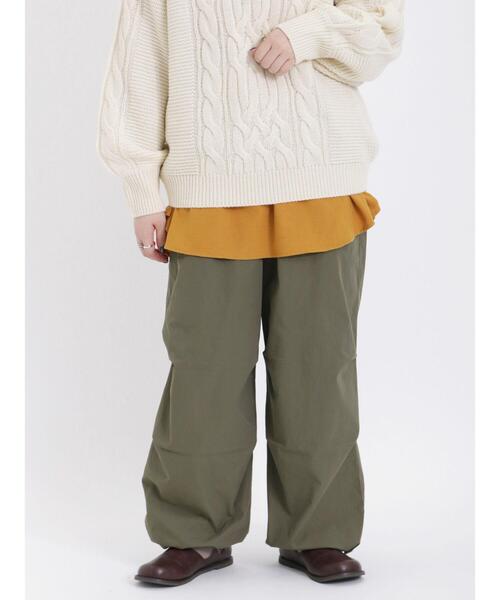 Samansa Mos2(サマンサ モスモス)の「パラシュートパンツ(その他パンツ・レディース・ベージュ/カーキ/ピンク・F)」の2枚目の写真