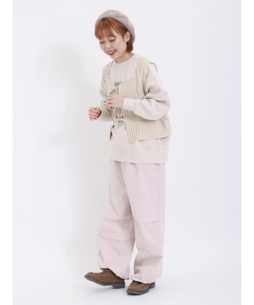 Samansa Mos2(サマンサ モスモス)の「パラシュートパンツ(その他パンツ・レディース・ベージュ/カーキ/ピンク・F)」の7枚目の写真