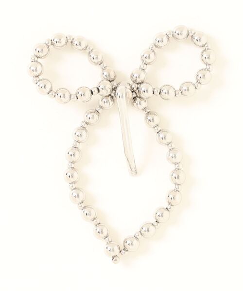 LOWRYS FARM（ローリーズファーム）の「リボンヘアカフ　994682（バレッタ/ヘアクリップ・レディース・アイボリー/ホワイト/シルバー/グレー系その他・FREE）」の5枚目の写真