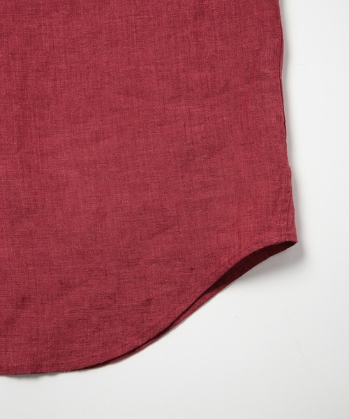MEN'S BIGI（メンズビギ）の「ALBINI 7分リネンシャツ（シャツ/ブラウス・メンズ・ブルー/ワイン/ベージュ/ネイビー・01/02/03/04）」の15枚目の写真