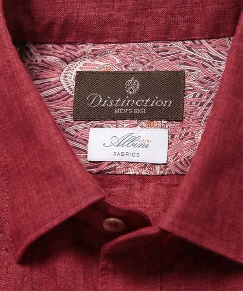 MEN'S BIGI（メンズビギ）の「ALBINI 7分リネンシャツ（シャツ/ブラウス・メンズ・ブルー/ワイン/ベージュ/ネイビー・01/02/03/04）」の16枚目の写真