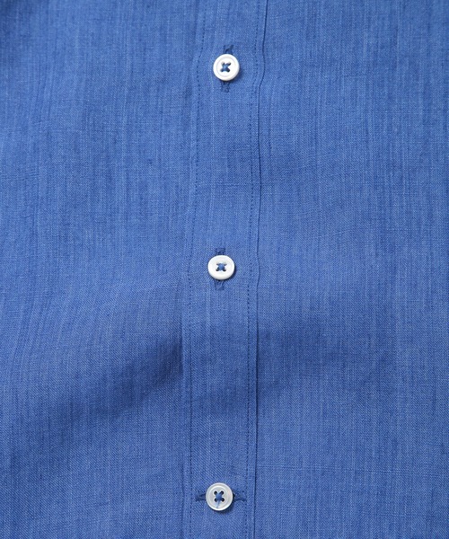 MEN'S BIGI（メンズビギ）の「ALBINI 7分リネンシャツ（シャツ/ブラウス・メンズ・ブルー/ワイン/ベージュ/ネイビー・01/02/03/04）」の20枚目の写真