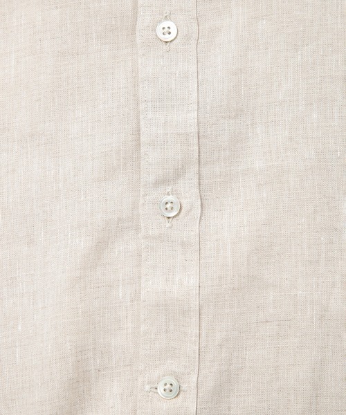 MEN'S BIGI（メンズビギ）の「ALBINI 7分リネンシャツ（シャツ/ブラウス・メンズ・ブルー/ワイン/ベージュ/ネイビー・01/02/03/04）」の18枚目の写真
