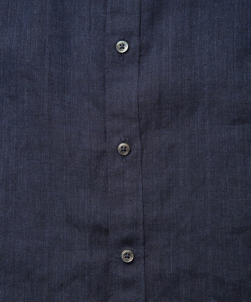 MEN'S BIGI（メンズビギ）の「ALBINI 7分リネンシャツ（シャツ/ブラウス・メンズ・ブルー/ワイン/ベージュ/ネイビー・01/02/03/04）」の19枚目の写真