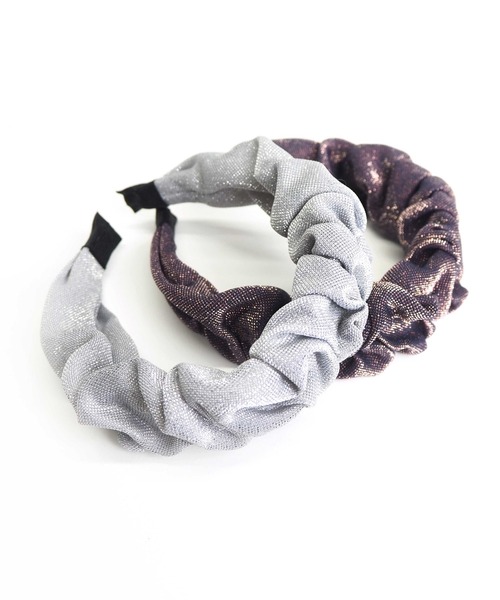 Casselini（キャセリーニ）の「Casselini(キャセリーニ)ラメカチューシャ（カチューシャ・レディース・パープル/シルバー・FREE）」の10枚目の写真