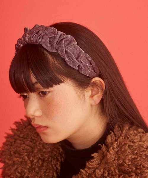 Casselini（キャセリーニ）の「Casselini(キャセリーニ)ラメカチューシャ（カチューシャ・レディース・パープル/シルバー・FREE）」の3枚目の写真