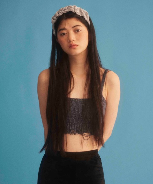 Casselini（キャセリーニ）の「Casselini(キャセリーニ)ラメカチューシャ（カチューシャ・レディース・パープル/シルバー・FREE）」の6枚目の写真