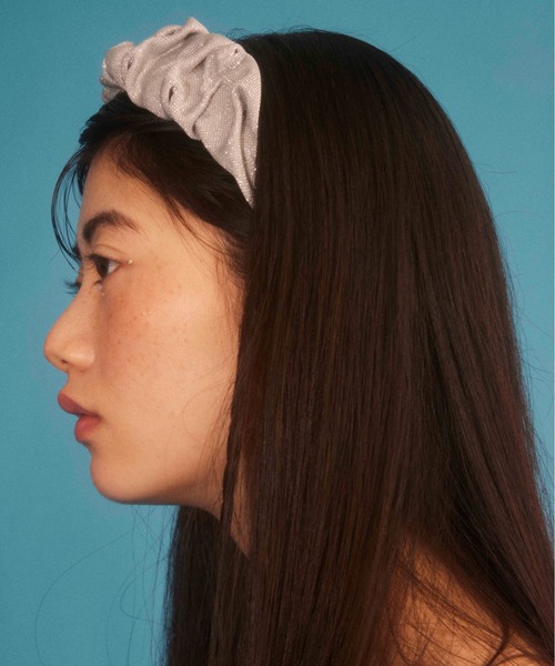 Casselini（キャセリーニ）の「Casselini(キャセリーニ)ラメカチューシャ（カチューシャ・レディース・パープル/シルバー・FREE）」の7枚目の写真