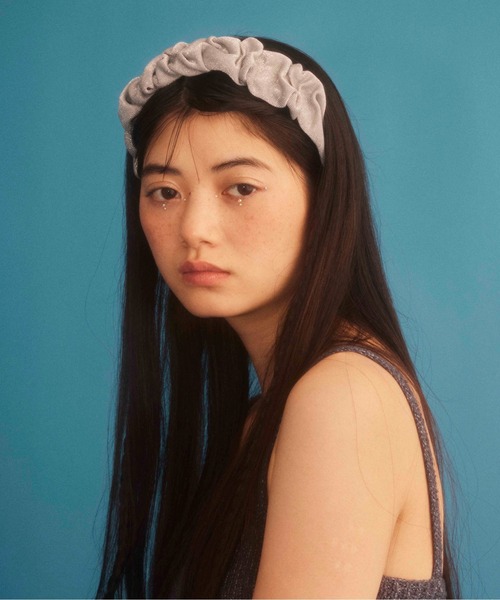 Casselini（キャセリーニ）の「Casselini(キャセリーニ)ラメカチューシャ（カチューシャ・レディース・パープル/シルバー・FREE）」の5枚目の写真