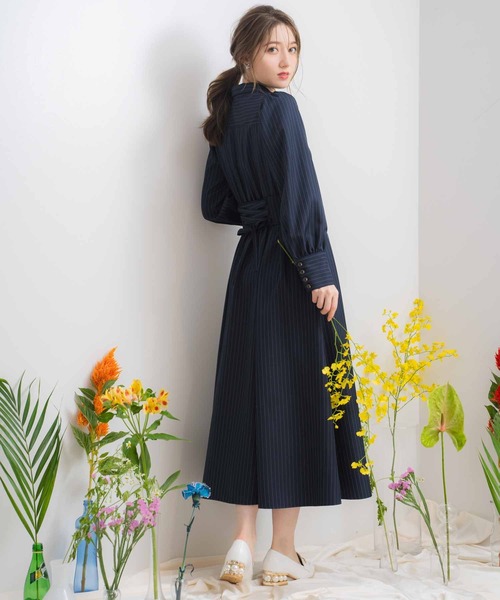 NOELA(ノエラ)の「コルセットベルト付きワンピース(ワンピース・レディース・ベージュ/ダークインディゴブルー/その他1・S/M)」の14枚目の写真