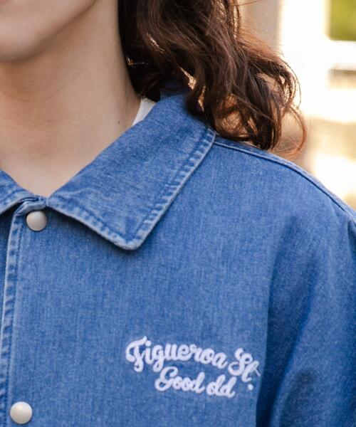 WEGO（ウィゴー）の「WEGO/デニムスタジャン（スタジャン・メンズ・ライトインディゴブルー/ブラック系その他・LARGE/MEDIUM）」の5枚目の写真