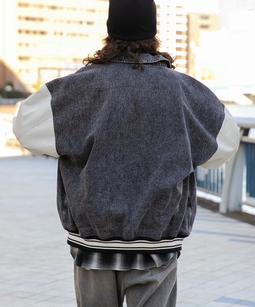 WEGO（ウィゴー）の「WEGO/デニムスタジャン（スタジャン・メンズ・ライトインディゴブルー/ブラック系その他・LARGE/MEDIUM）」の12枚目の写真