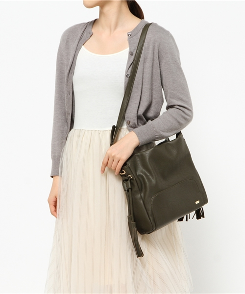 Chico（チコ）の「【who's who Chico】サイドタッセルショルダー（ショルダーバッグ・レディース・カーキ/ベージュ/ブラック・FREE）」の9枚目の写真