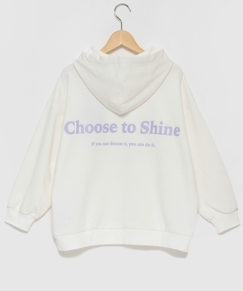 LOVETOXIC（ラブトキシック）の「サガラパステルパーカ（パーカー・キッズ・ブラック/ピンク/ライトグリーン/オフホワイト・S/M/L）」の6枚目の写真