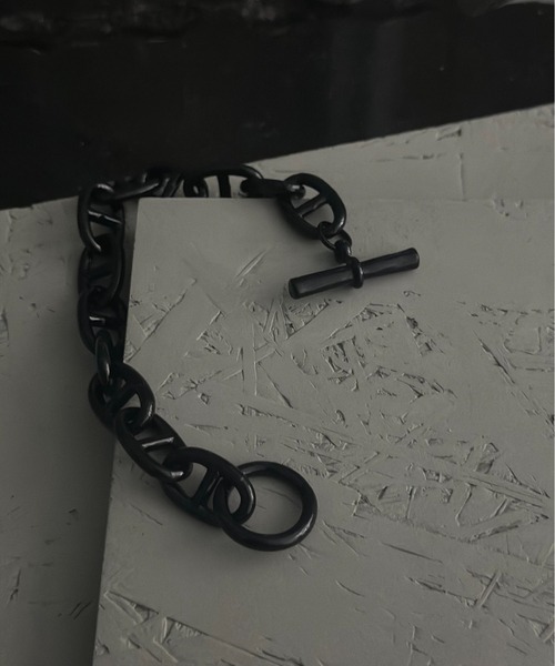 Burner（バーナー）の「【OKUOKU　0909】アンカーチェーン　ブレスレット oku-bra-00196（ブレスレット・メンズ・シルバー/ブラック・20cm/22cm/22.0cm）」の19枚目の写真