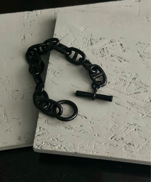 Burner（バーナー）の「【OKUOKU　0909】アンカーチェーン　ブレスレット oku-bra-00196（ブレスレット・メンズ・シルバー/ブラック・20cm/22cm/22.0cm）」の21枚目の写真
