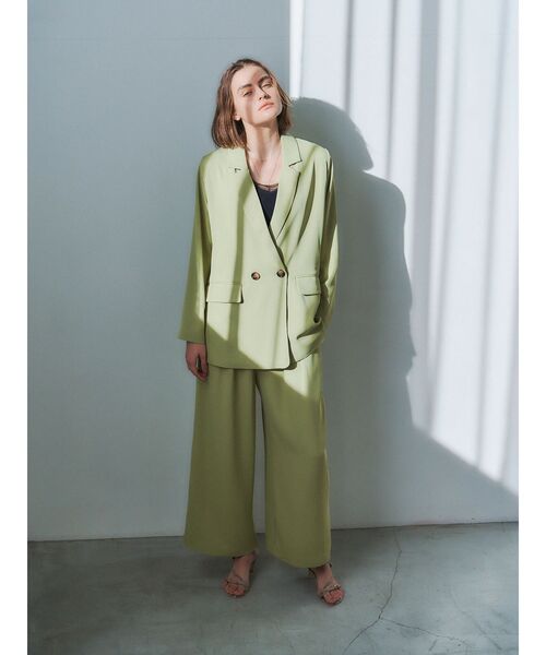 YECCA VECCA（イェッカヴェッカ）の「ウエストデザインタックパンツ（その他パンツ・レディース・グリーン/ベージュ/ネイビー・S/M）」の19枚目の写真