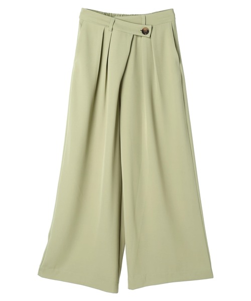 YECCA VECCA（イェッカヴェッカ）の「ウエストデザインタックパンツ（その他パンツ・レディース・グリーン/ベージュ/ネイビー・S/M）」の6枚目の写真