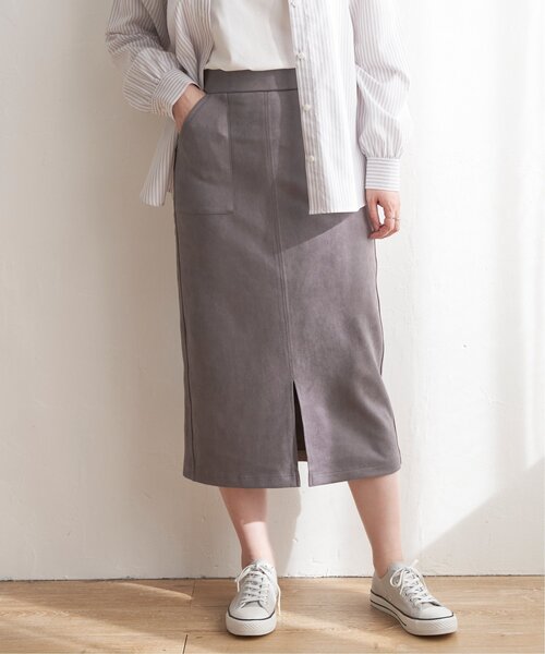 ikka(イッカ)の「カットスエードタイトスカート(スカート・レディース・ブラウン系その他/ベージュ/ブラック・M/L/S)」の21枚目の写真