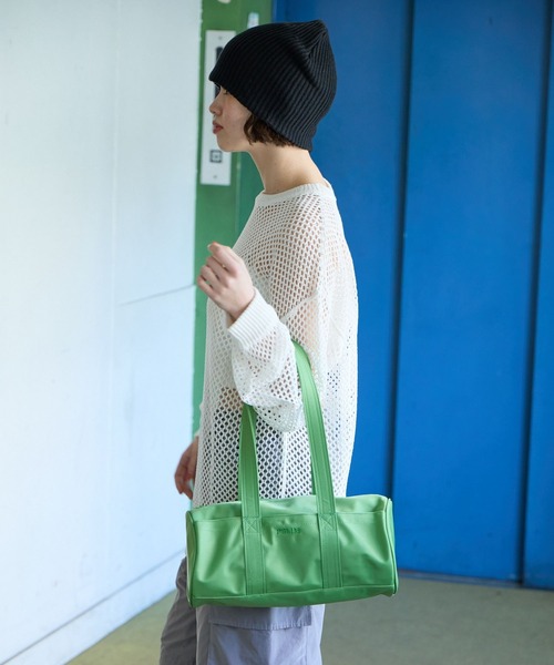 PBLIM（ページボーイリム）の「PBLIM/ナイロンボストンバック（ドラムバッグ・レディース・ブラック/グリーン・FREE）」の3枚目の写真