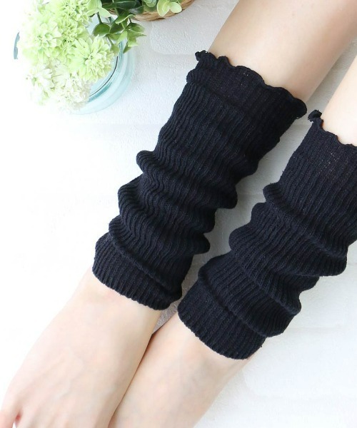 NAIGAI(ナイガイ)の「NAIGAI COMFORT レディース 口ゴムガーゼ編み シルク100% レッグウォーマー 03022819(レッグウォーマー・レディース・オフホワイト/ブラック/ブルー系その他/ベージュ系その他/ピンク・FREE)」の1枚目の写真