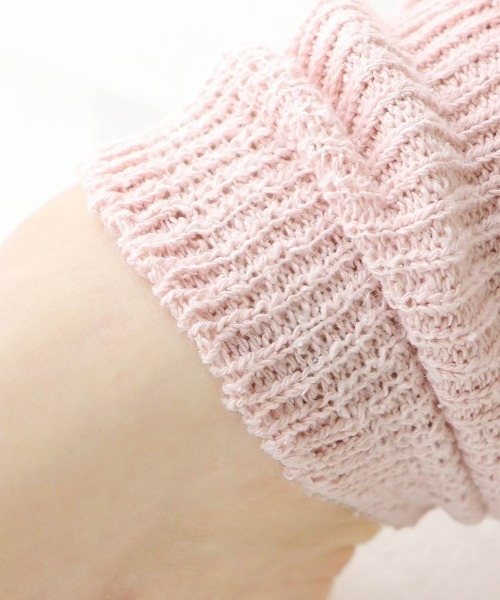 NAIGAI(ナイガイ)の「NAIGAI COMFORT レディース 口ゴムガーゼ編み シルク100% レッグウォーマー 03022819(レッグウォーマー・レディース・オフホワイト/ブラック/ブルー系その他/ベージュ系その他/ピンク・FREE)」の10枚目の写真