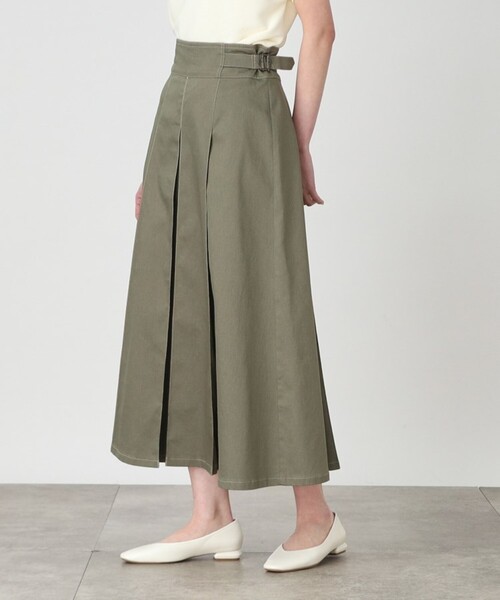 THE SHOP TK （ザ ショップ ティーケー ）の「◆【美シルエット】デニムタックスカート/手洗い可（デニムスカート・レディース・ネイビー/ベージュ/カーキ・11/12/13）」の22枚目の写真