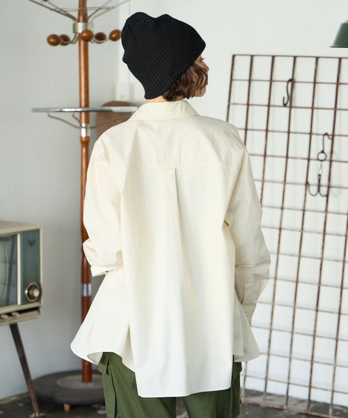 PBLIM（ページボーイリム）の「PBLIM/カラーオーバーシャツ（シャツ/ブラウス・レディース・イエロー/ブルー/クリーム・FREE）」の8枚目の写真