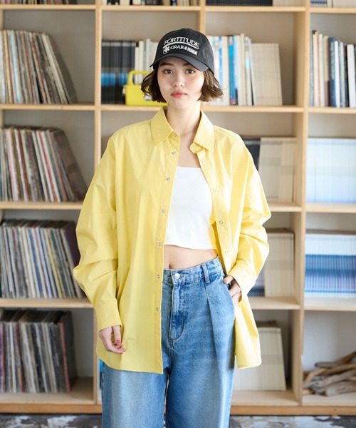 PBLIM（ページボーイリム）の「PBLIM/カラーオーバーシャツ（シャツ/ブラウス・レディース・イエロー/ブルー/クリーム・FREE）」の20枚目の写真