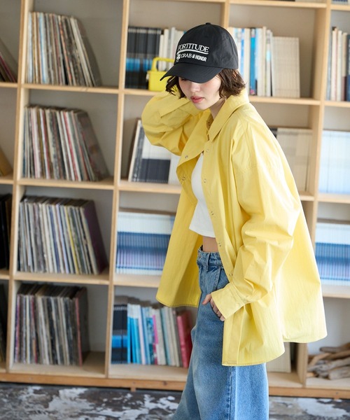 PBLIM（ページボーイリム）の「PBLIM/カラーオーバーシャツ（シャツ/ブラウス・レディース・イエロー/ブルー/クリーム・FREE）」の21枚目の写真