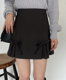 one after another NICE CLAUP（ワンアフターアナザーナイスクラップ）の「リボン取り外しミニスカート（スカート）」
