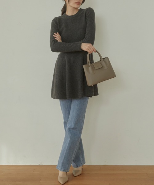 ACYM（アシーム）の「Candy peplum knit ワンピース（ワンピース