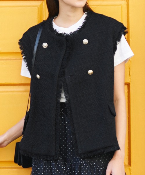 coca（coca）（コカ）の「ツイード金釦ベスト（ベスト）」 - WEAR