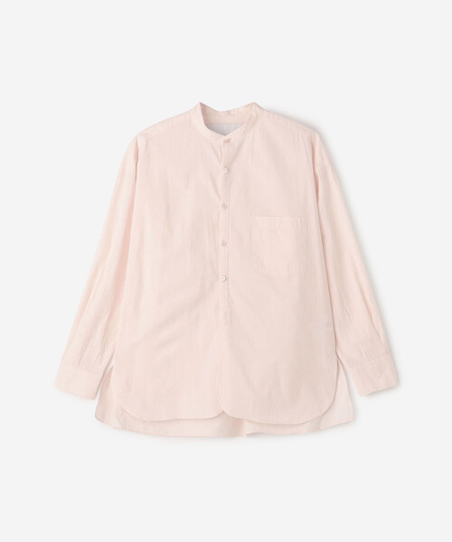 TICCA（ティッカ）の「TICCA | 〈別注〉ノーカラーシャツ WOMEN（シャツ/ブラウス・レディース・ピンク系その他/グリーン系その他・F）」の2枚目の写真