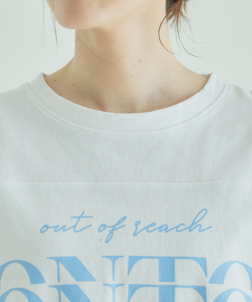 Jayro(ジャイロ)の「ロゴロングTシャツ(Tシャツ/カットソー・レディース・ネイビー/グレー/ブルー/ホワイト系その他・M)」の22枚目の写真