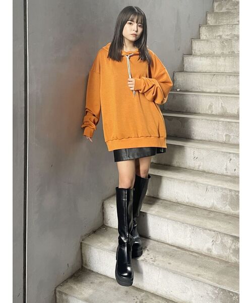 MURUA（ムルーア）の「プラットフォームエンジニアロングブーツ（ブーツ・レディース・ブラック・24.5/23.5/22.5）」の19枚目の写真