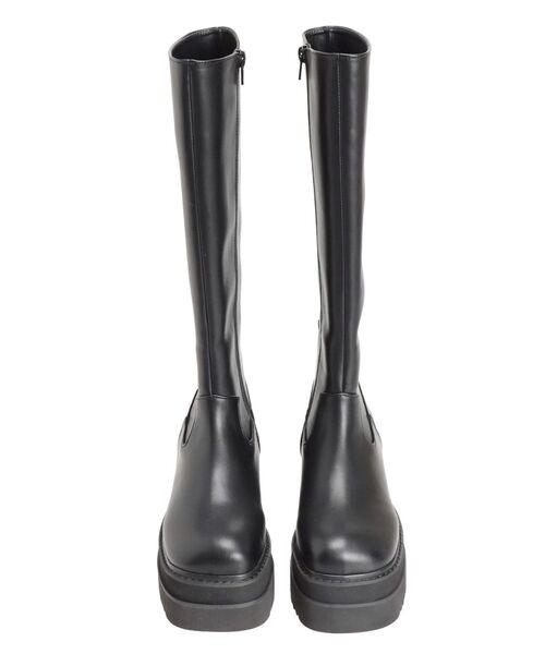 MURUA（ムルーア）の「プラットフォームエンジニアロングブーツ（ブーツ・レディース・ブラック・24.5/23.5/22.5）」の20枚目の写真