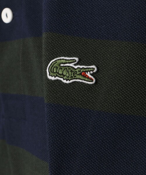 LACOSTE(ラコステ)の「〈MEN〉Lacoste for BEAMS GOLF / 別注 ボーダー ポロシャツ(ポロシャツ・メンズ・グレー/ネイビー/グリーン・XS/S/M/L)」の12枚目の写真